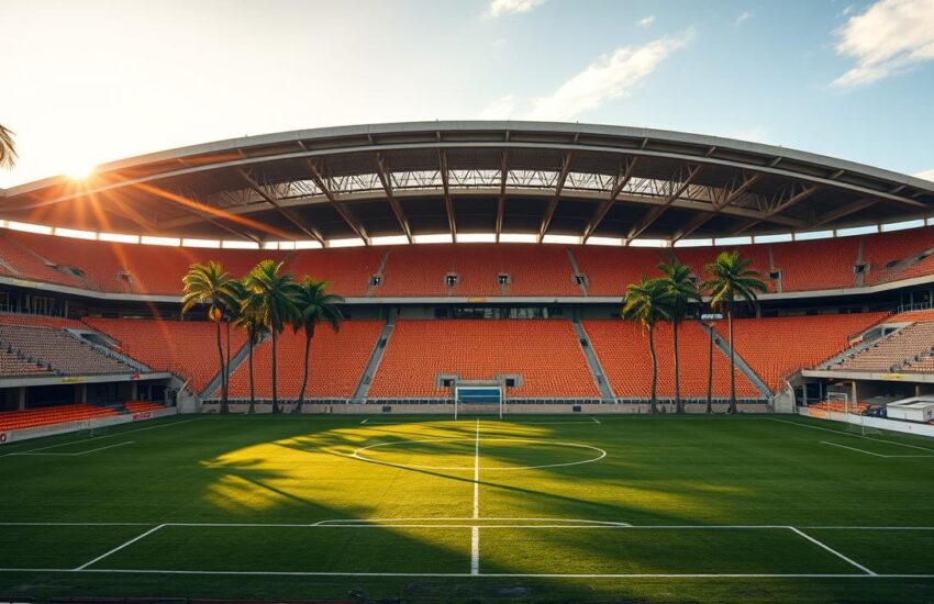 Estádio Zerão (AP): Estádio cortado pela linha do Equador